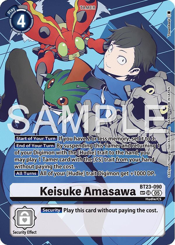 Keisuke Amasawa SP digimon card