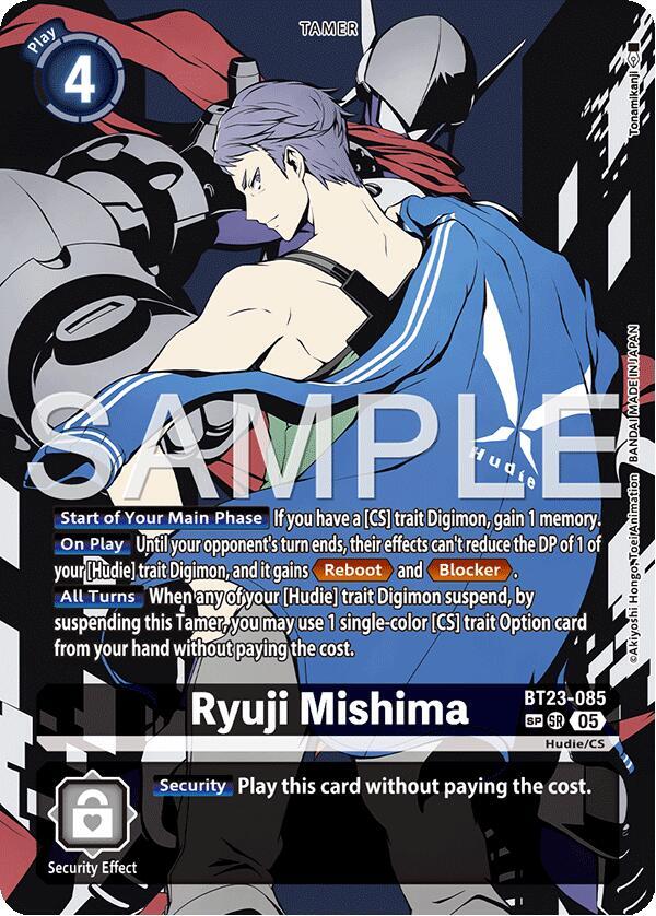 Ryuji Mishima (SP) - Hackers' Slumber - Digimon Card Game