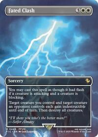 Fated Clash (Borderless) - Commander: FINAL FANTASY - Magic: The Gathering card