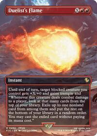Duelist's Flame (Borderless) - Commander: FINAL FANTASY - Magic: The Gathering card