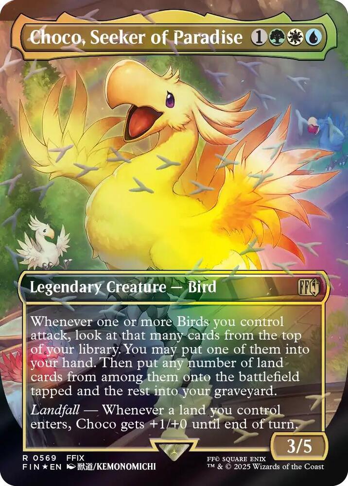 Choco, Seeker of Paradise (Borderless) (Chocobo Track Foil