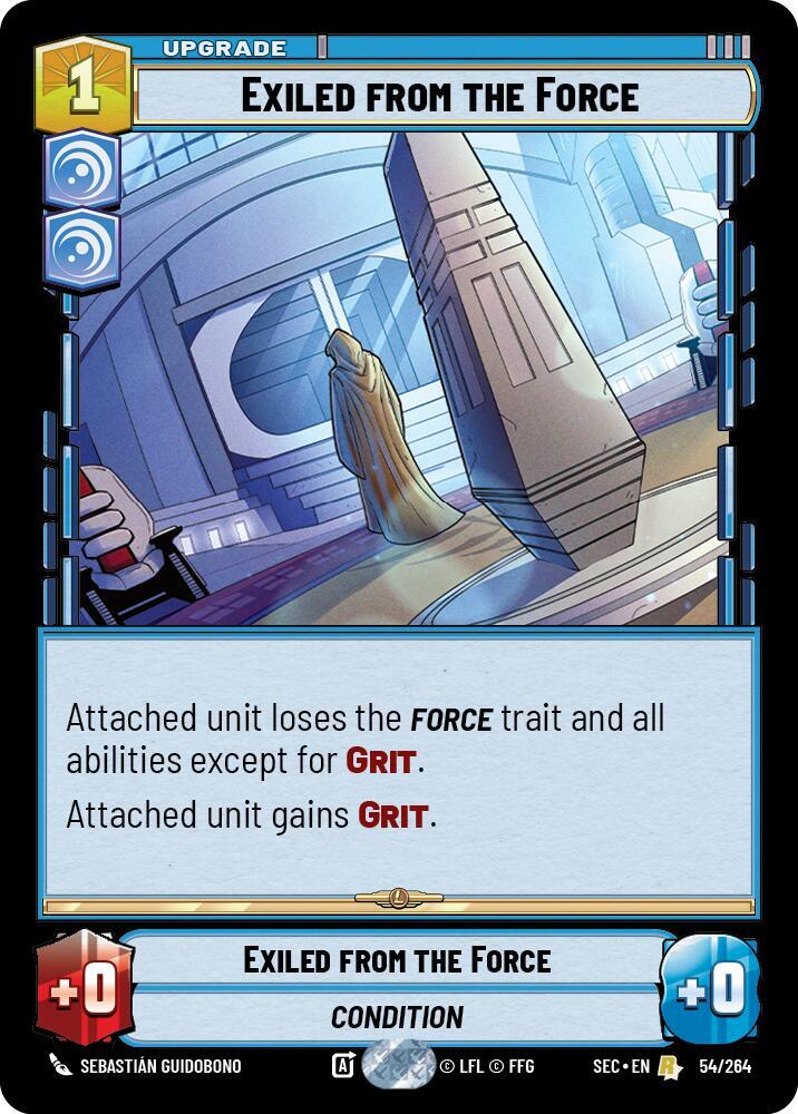 Exiled from the Force 54/264 card