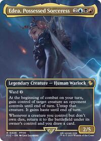 Edea, Possessed Sorceress (Borderless) - Commander: FINAL FANTASY - Magic: The Gathering card