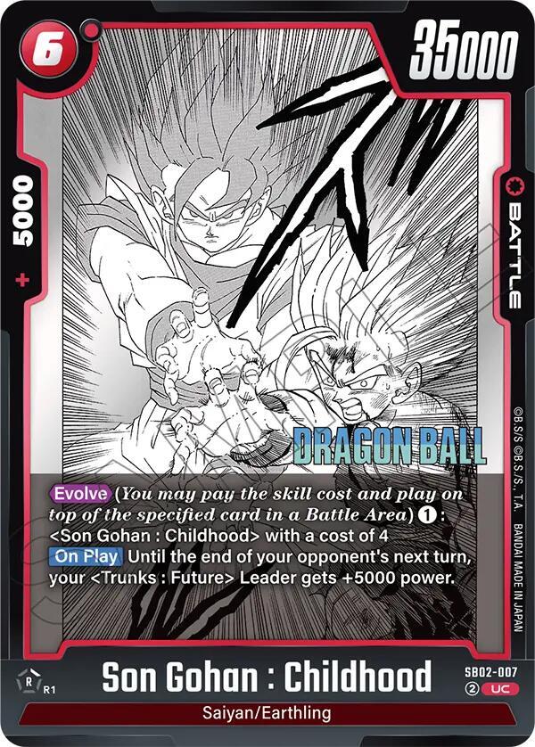 Son Gohan : Childhood - SB02-007 - Manga Booster 02 - Dragon Ball