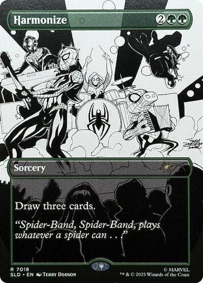 Harmonize (Secret Lair) from SLD #7018, Magic: The Gathering card