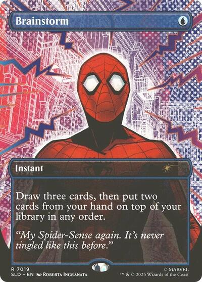 Brainstorm (Secret Lair) from SLD #7019, Magic: The Gathering card