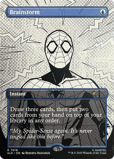 Brainstorm (Secret Lair) from SLD #7016, Magic: The Gathering card
