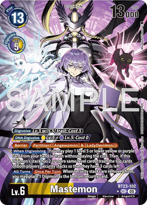 Mastemon (Alternate Art) - Hackers' Slumber - Digimon Card
