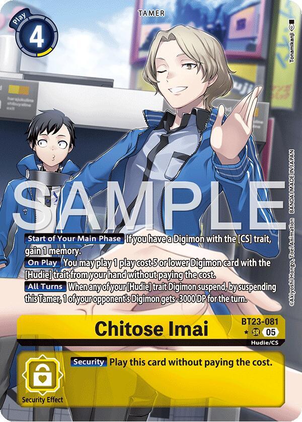 Chitose Imai (Alternate Art) - Hackers' Slumber - Digimon Card