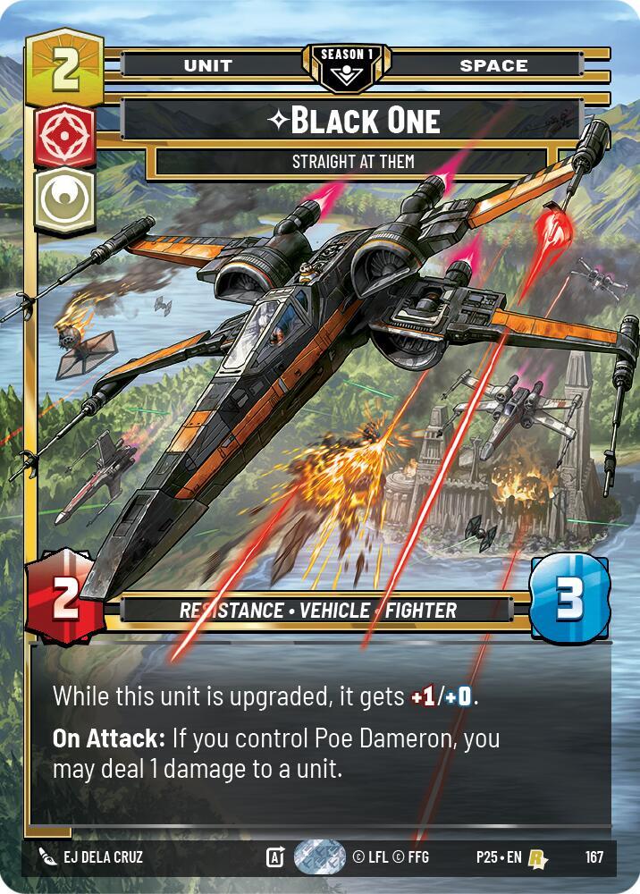 Black One 167 card