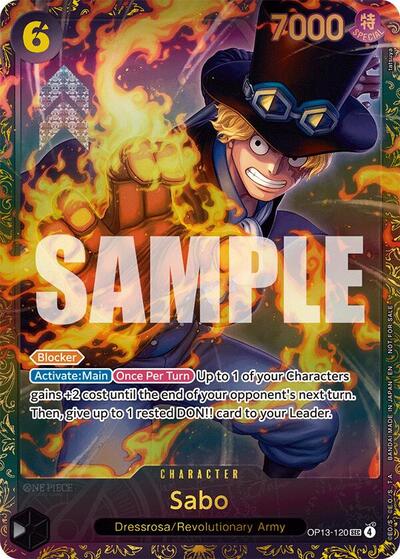 Sabo (Store Treasure Cup 2025) One Piece Promotion Cards SEC One Piece card — value and price
