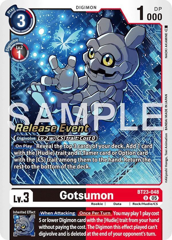 超希少 初期クレイユ ドデカゴン1枚 モントロームスティエサルグミンヌアスティエ Gotsumon - Hackers' Slumber Release Event Cards - Digimon Card