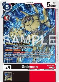 Golemon - Hackers' Slumber Release Event Cards - Digimon card