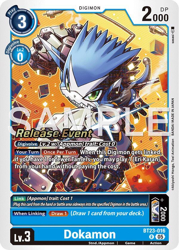 Dokamon - Hackers' Slumber Release Event Cards - Digimon Card Game