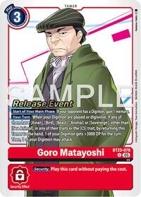 Goro Matayoshi - Hackers' Slumber Release Event Cards - Digimon card