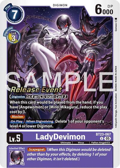 LadyDevimon Hackers' Slumber Release Event Cards card price
