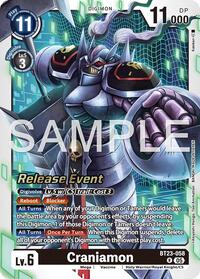 Craniamon - Hackers' Slumber Release Event Cards - Digimon card
