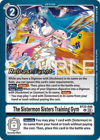 The Sistermon Sisters Training Gym card