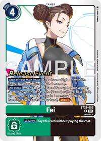 Fei - Hackers' Slumber Release Event Cards - Digimon card