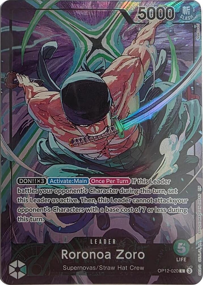 Roronoa Zoro - OP12-020 (Official Playmat Limited Edition Vol.4
