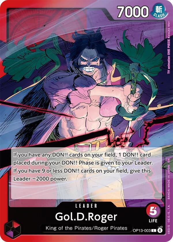 Gol.D.Roger (003) - Carrying On His Will - One Piece Card Game