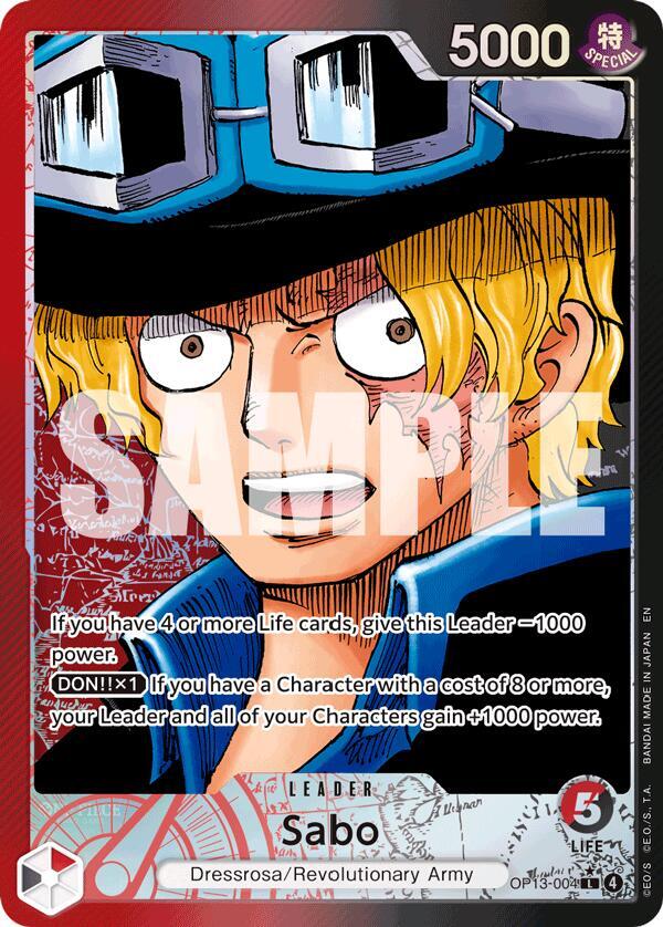 Sabo 004 Alternate Art onepiece card