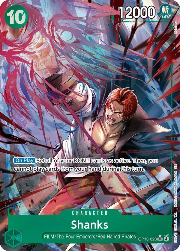 Shanks 028 Alternate Art onepiece card