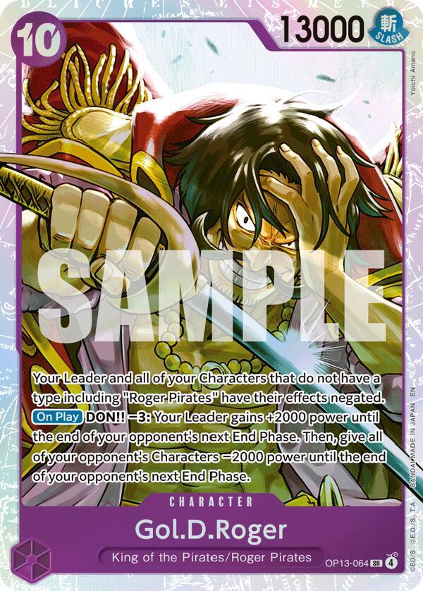 Gol.D.Roger (064) - Carrying On His Will - One Piece Card Game