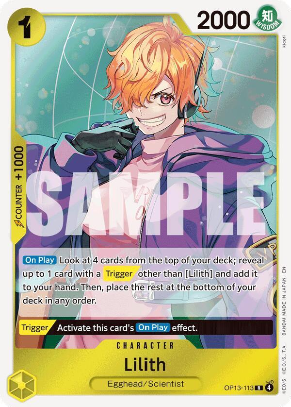 Lilith - Carrying On His Will - One Piece Card Game - TCGplayer.com