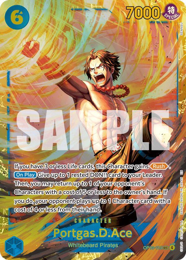 Portgas.D.Ace (119) - Carrying On His Will - One Piece Card Game