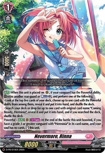 Nevermore, Rinna - D Promo Cards - Cardfight Vanguard - TCGplayer.com