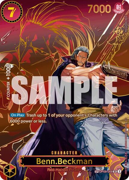 Benn.Beckman (SP) - Carrying On His Will - One Piece Card Game