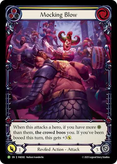 Mocking Blow (Yellow) - FAB382 card