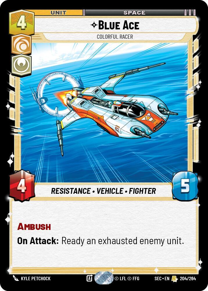Blue Ace 204/264 card