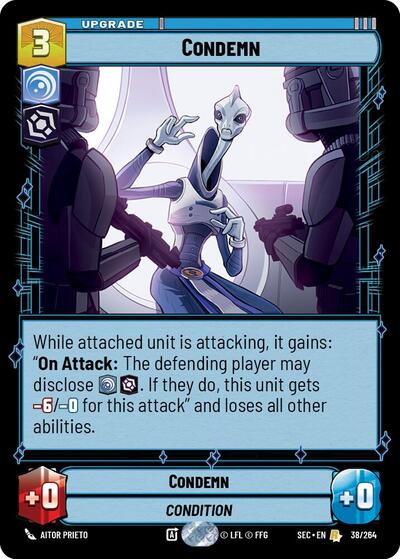 Condemn card