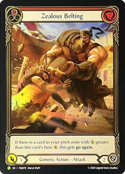 Zealous Belting (Extended Art) - FAB276 card