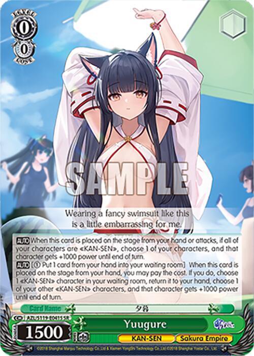 Yuugure (SR) - Azur Lane Vol. 2 - Weiss Schwarz - TCGplayer.com