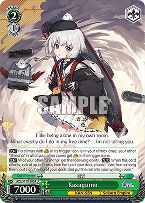 Kazagumo - Azur Lane Vol. 2 - Weiss Schwarz - TCGplayer.com