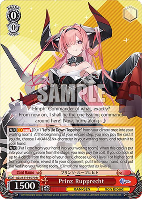 Prinz Rupprecht Azur Lane Vol 2 Weiss Schwarz TCGplayer