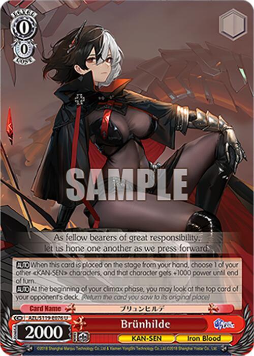 Brunhilde - Azur Lane Vol. 2 - Weiss Schwarz - TCGplayer.com