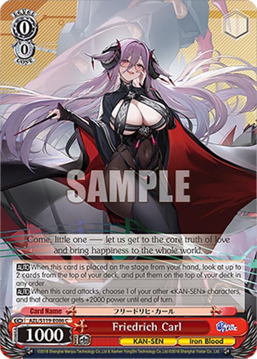Friedrich Carl - Azur Lane Vol. 2 - Weiss Schwarz - TCGplayer.com
