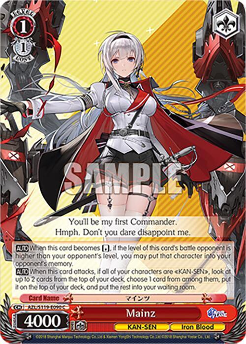 Mainz - Azur Lane Vol. 2 - Weiss Schwarz - TCGplayer.com