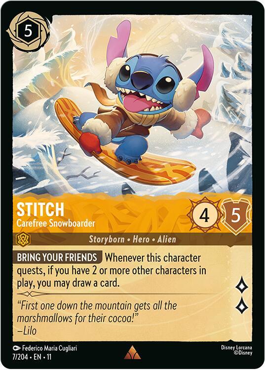 Stitch - Carefree Snowboarder - Winterspell - Disney Lorcana
