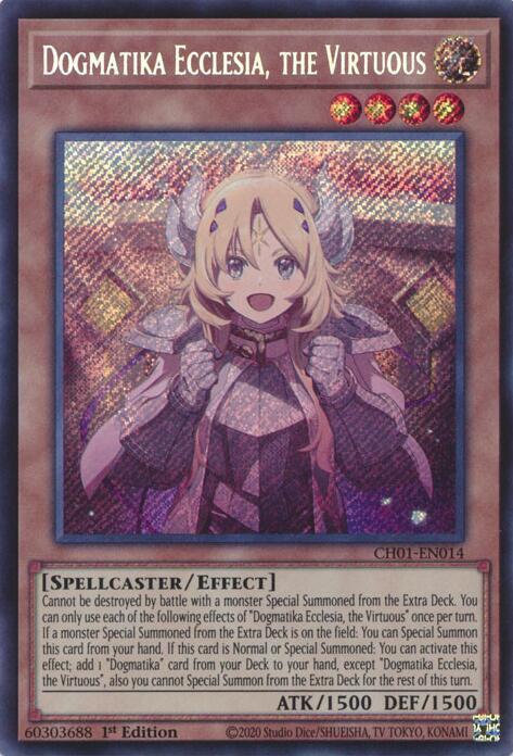 Dogmatika Ecclesia, the Virtuousシークレットレア Dogmatika Ecclesia, the Virtuous (Secret Rare) - THE CHRONICLES
