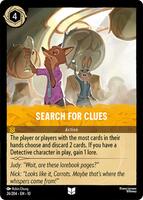 lorcana card search - Whispers in the Well - for Clues (Uncommon) If you have a Detective character in play Search for Clues