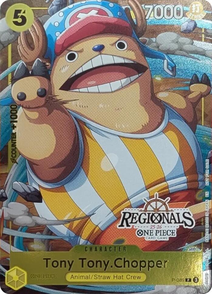 Tony TonyChopper CS 25 26 Regionals Textured Chase Promo onepiece card
