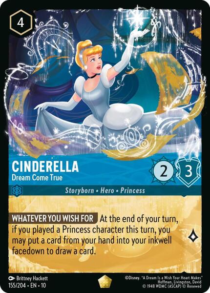 2025 DISNEY LORCANA JA 2 シンデレラ 2023 Disney Lorcana En 2-rise Of The Floodborn 205 Cinderella