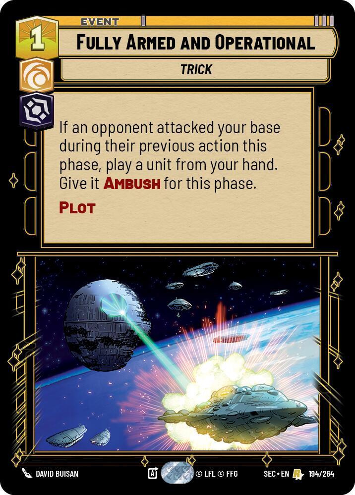 Fully Armed and Operational 194/264 card