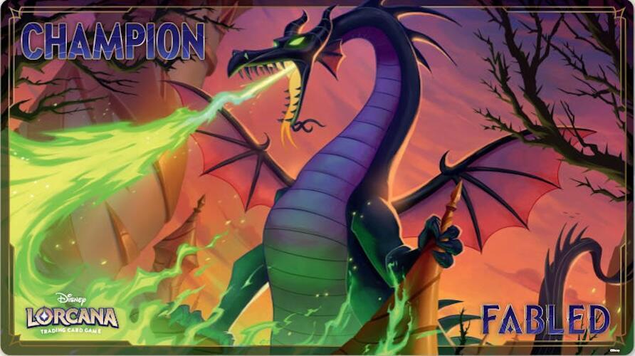 Disney Lorcana: Maleficent - Monstrous Dragon Playmat (Champion