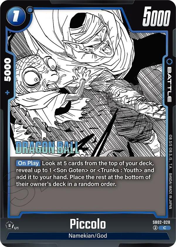 Piccolo - SB02-028 - Manga Booster 02 - Dragon Ball Super: Fusion
